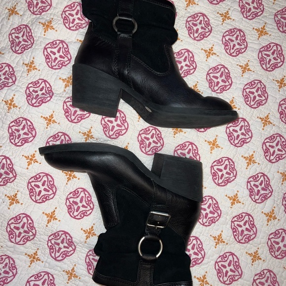 Lucky Brand leather & sude belted boots 8.5​ - Picture 6 of 14